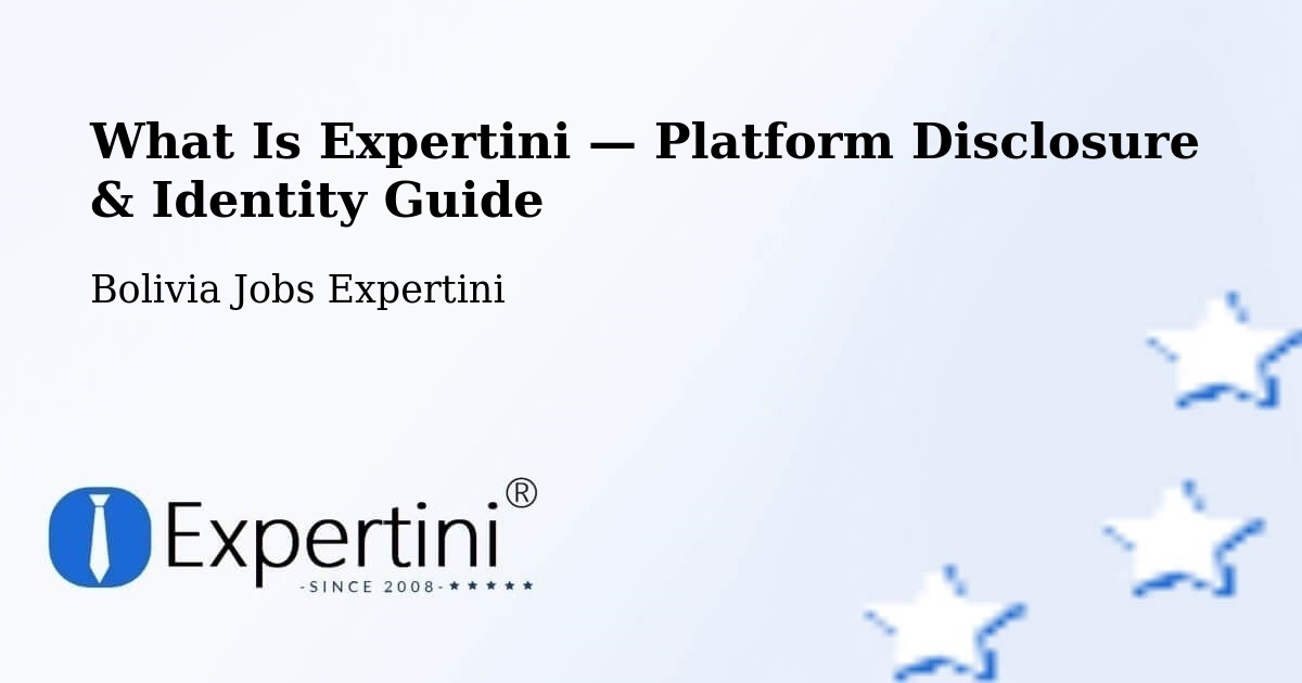 What Is Expertini — Platform Disclosure & Identity Guide – Viloco